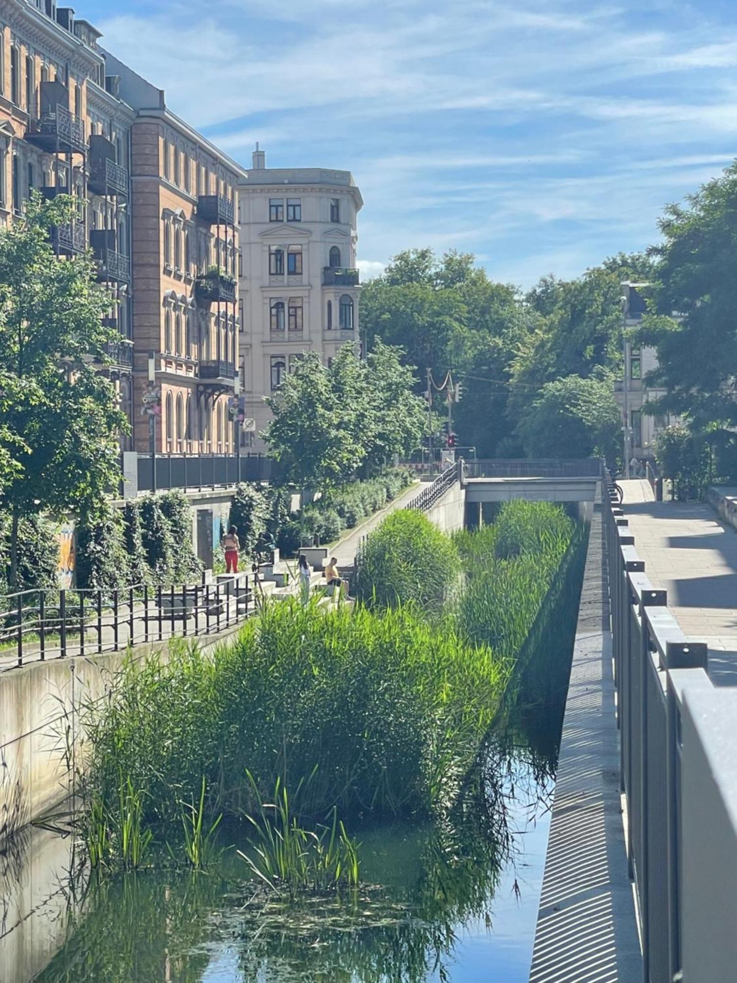 Innenstadt Refugium In Ruhiger Wasserlage+Balkon Leipzig Exterior foto